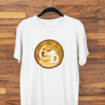 Dogecoin Logo Half Sleeve T-shirt