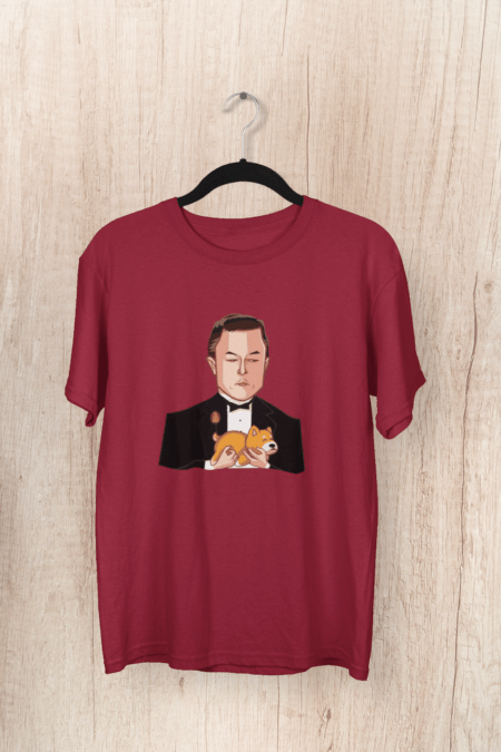 Elon Musk Dogecoin Half Sleeve T-shirt
