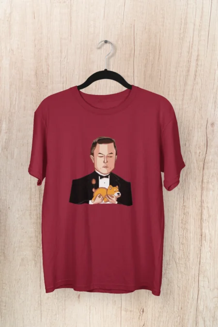 Elon Musk Dogecoin Half Sleeve T-shirt