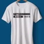 BGMI Logo Half Sleeve T-shirt (Get Free BGMI Badge)