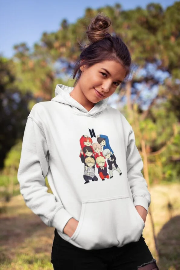 Chibi BTS Boys Unisex Hoodie 2