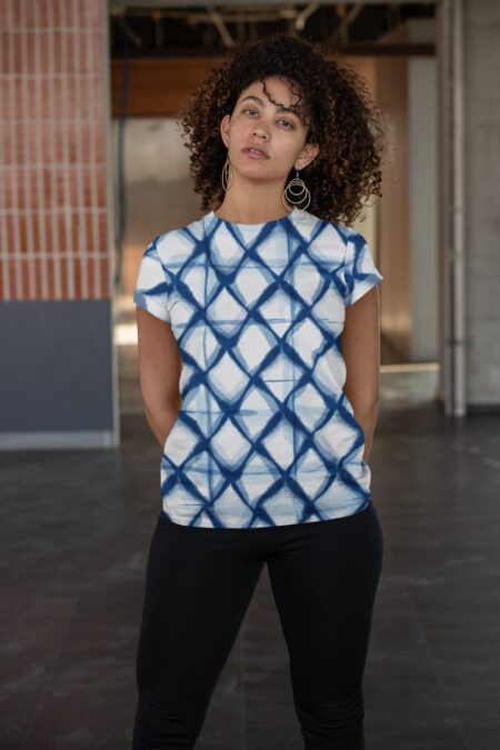 Shibori Blue Tie Dye Unisex T-shirt