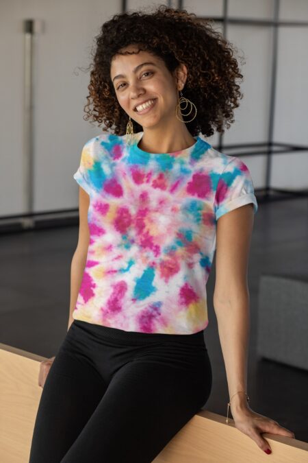 Blue & Pink Tie Dye Unisex T-shirt