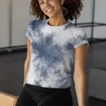 Blue & White Tie Dye Unisex T-shirt