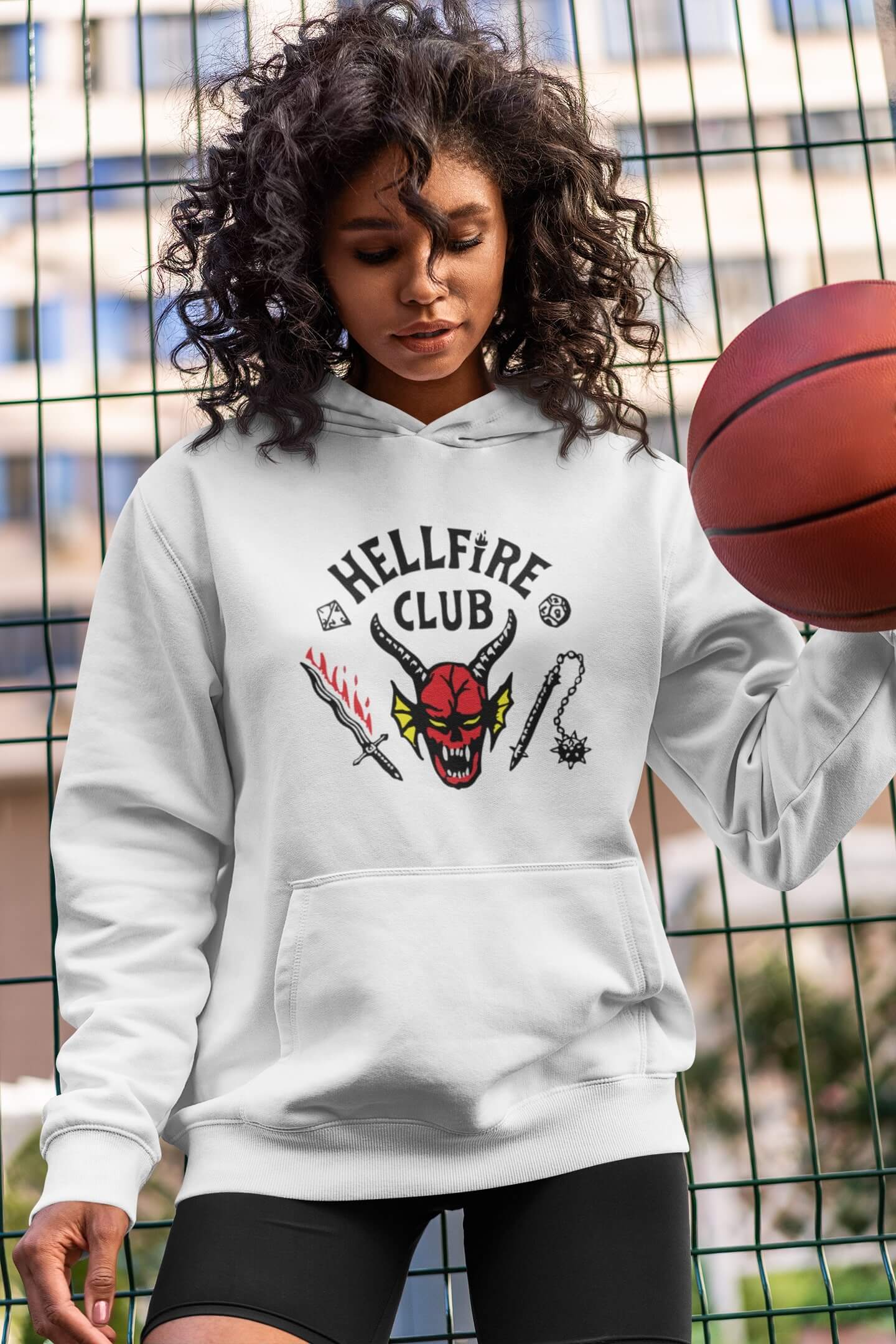 Stranger Things - Hellfire Club Girls Hoodie - Shirtstore