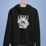 AMIRI Rose Skull Logo Hoodie for Men/Women