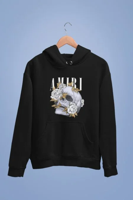 AMIRI Rose Skull Logo Hoodie for Men/Women