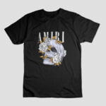 AMIRI Rose Skull Logo T-shirt for Men/Women