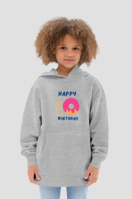 Happy 10th Birthday Kids Unisex Hoodie