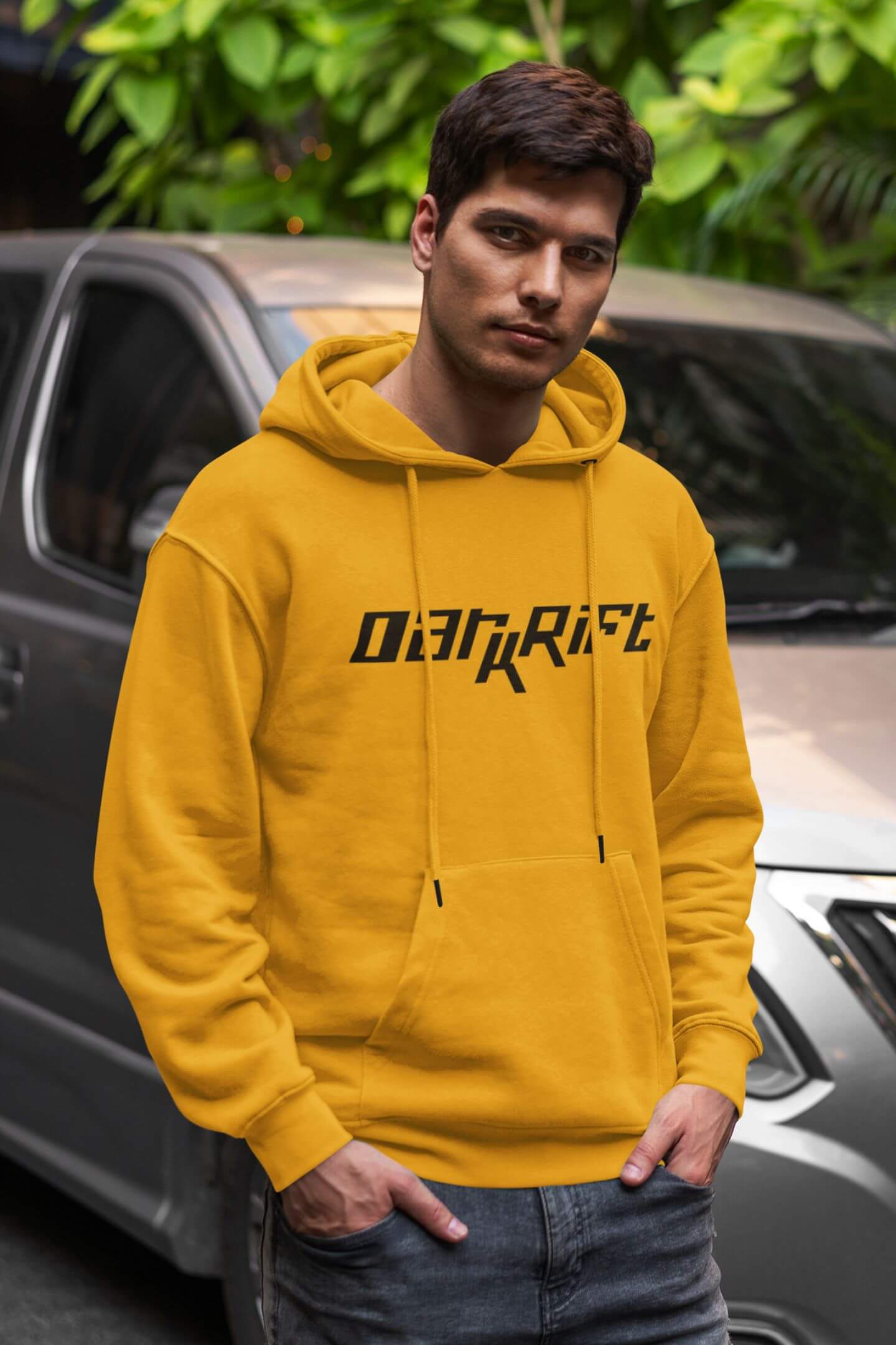 dark rift yellow hoodie