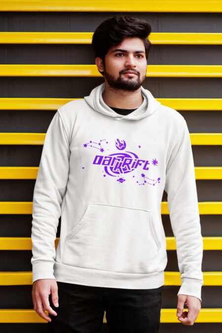 dark rift white hoodie