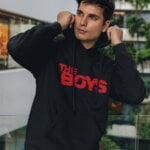 The Boys Black Unisex Hoodie for Men/Women