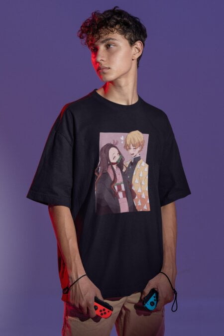 Nezuko x Zenitsu Unisex Oversized T-shirt