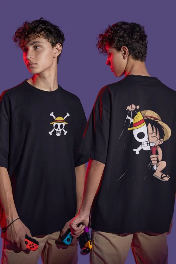 one piece luffy front back
