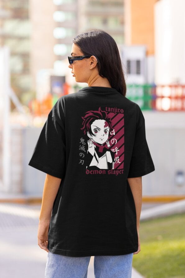 tanjiro demon slayer back unisex 2