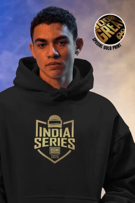 BGIS 2025 BGMI India Series Official Hoodie (Gold Print)