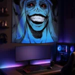 Statue of God Smile Solo Leveling Tapestry