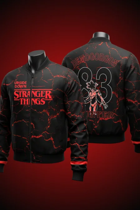 Stranger Things Demogorgon Hunter Unisex Bomber Jacket
