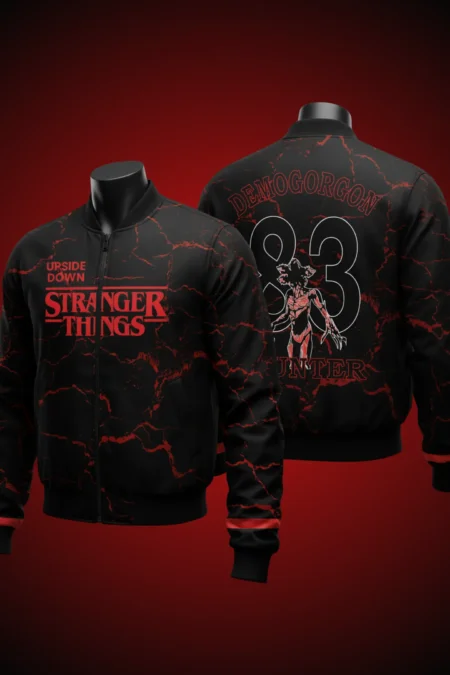 Stranger Things Demogorgon Hunter Unisex Bomber Jacket