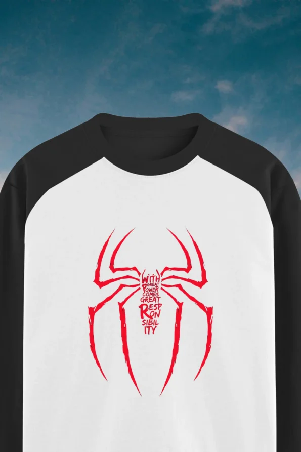 spiderman raglan