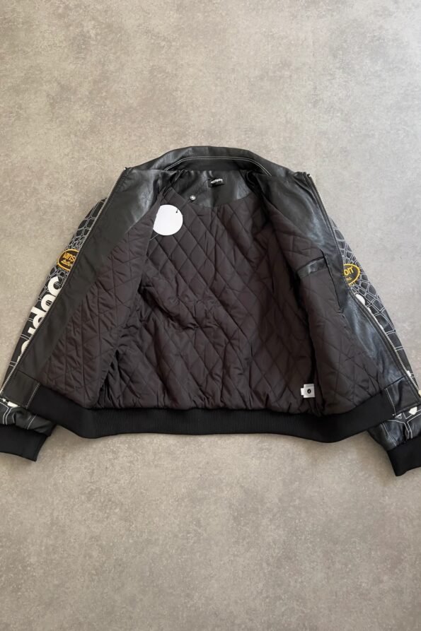 spiderman-black-heavy-padded-jacket-lining