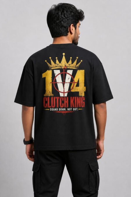 1v4 Clutch King Oversized T-Shirt