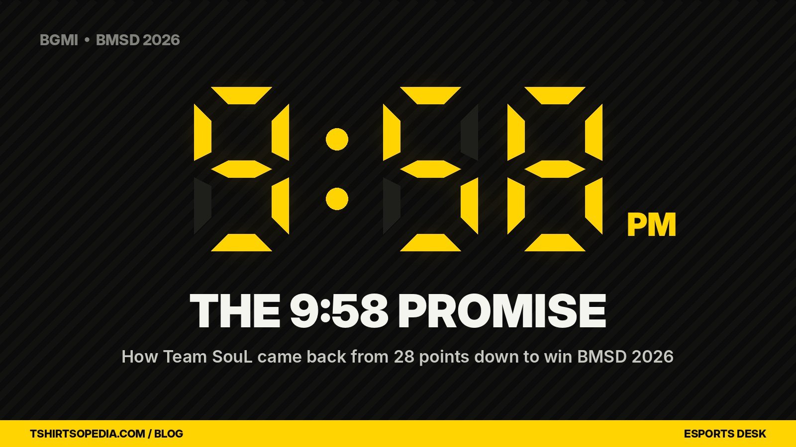 The 9:58 promise — Team SouL BMSD 2026 comeback